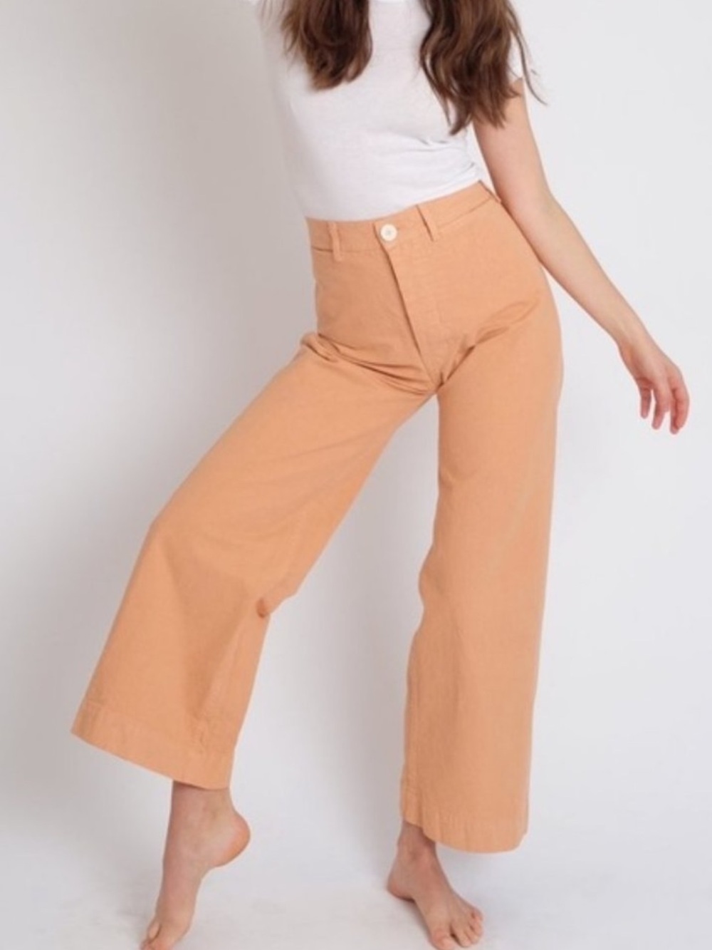 Jesse Kamm Sailor Pant in Skin Tone 6 Peach